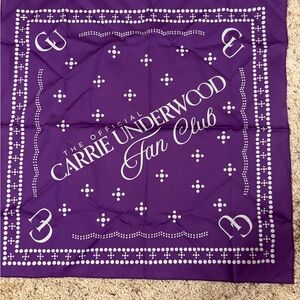The Official Carrie Underwood Fan Club Purple Bandana